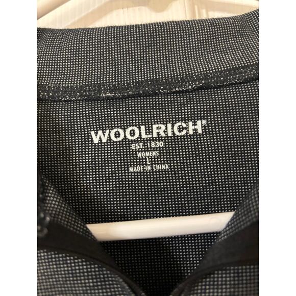 Woolrich black and gray pullover long sleeve top sz large - Picture 5 of 10